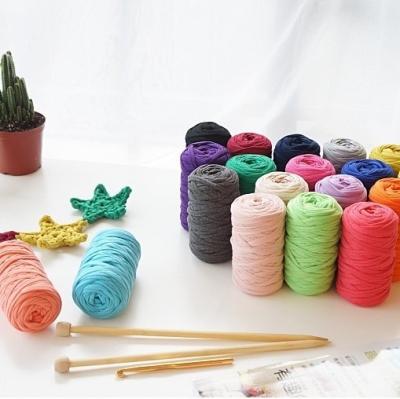 China 3cm DIY Craft Bag Rope 200g Tassel Yarn Cord Polyester Flat Handwoven Sustainable Cotton Yarns for sale