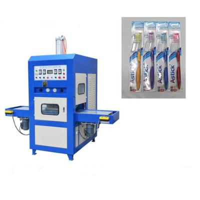 China 8KW Hydraumatic System HF Chemical Shuttle Tray High Frequency PET Toothbrush Blister Blister Wrapper and Cutting Machine for sale