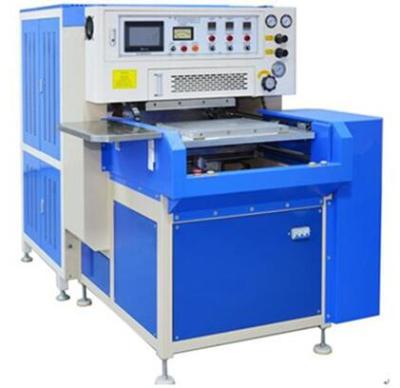 China Spark Protection Blocking Prevention Device 8-15KW Automatic High Frequency Welding Machine For Shoe Upper for sale