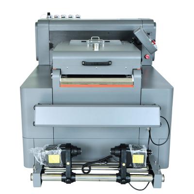 China Hotels PET A3 DTF Film Printing and Shaking in an AH480 DTF Printer Double Heads XP600 for Fabric T-shirts Printing for sale