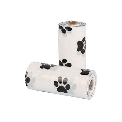 China Sustainable Custom Biodegradable Dog Poop Bag 1 Roll Printed Pet Cleaning Waste Bag Eco Environmental Friendly Cat Dog Poop Bag for sale