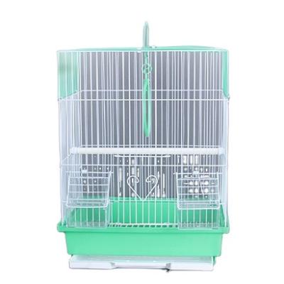 China Wholesale Bar Stocked Universal Detachable Portable Metal Bird Cage Cages Canary Yellow Parrot Cages For Bird for sale