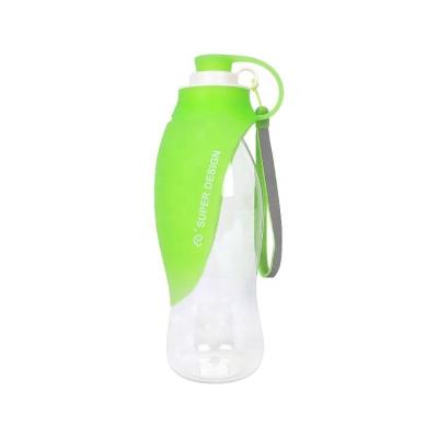 China Dog Water Bottle Water Dispenser Outdoor Conductive Design Plastic Portable Pet Silicone Feeding Bowl for sale