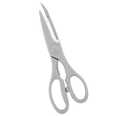 China Universal Cut Hot Selling In European Black PP Handle Kitchen Scissors for sale