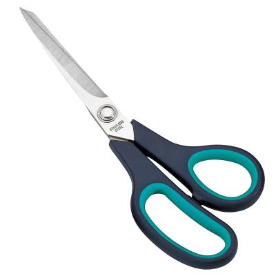 China Fabric /Sewing Shears 8 Inch Soft Rubber Handle Paper Cutting Scissors for sale