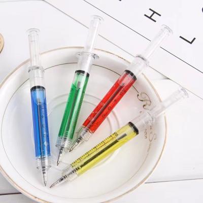 China office & School Pen Custom Wholesale Personalized Injection Shaped Syringe Tip Pen With Medical Promotional LOGO for sale