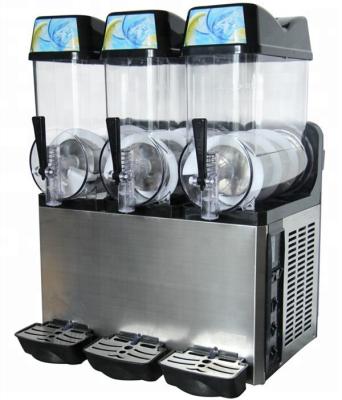 China Electric Wine Dispenser Machine 12L Three Flavor Ice Slush Machine With Led Light For Sale for sale