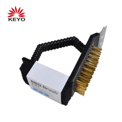 China Easily Cleaned Premium BBQ Grill Grill Brush & Scraper Metal Grill Cleaning Brush BBQ Grill Brush & Scraper for sale