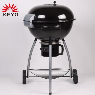 China Easily Assembled BBQ Grills 22.5In Outdoor Rust Resistant Enamel Kettle Portable Charcoal BBQ Grills for sale