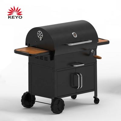 China 2021 New Design KEYO BARBECUE Expert Manufacturer Easily Collected Large Charcoal GRILL GRILLS With Storage Cabinet for sale