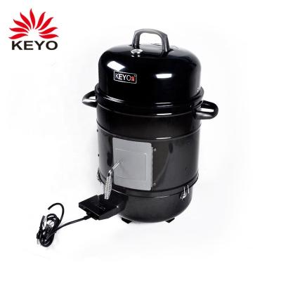 China Adjustable Height Easily Assembled CE Vertical 3 In 1 Electric Grill 110V Barrel Smoker for sale