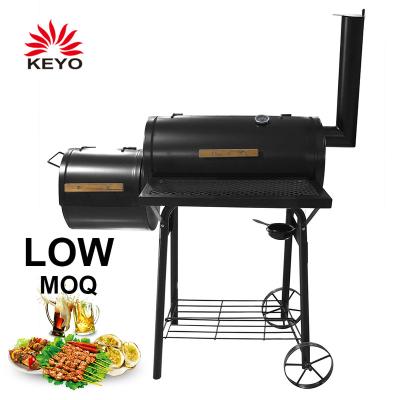 China Patio Backyard Adjustable Height Meat Cooker Smoker BBQ Grill BBQ Offset Home Outdoor Grill for sale