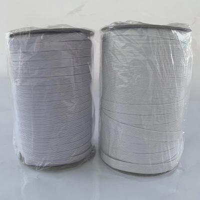 China 10mm viable wholesale black white elastic weave tape for sale