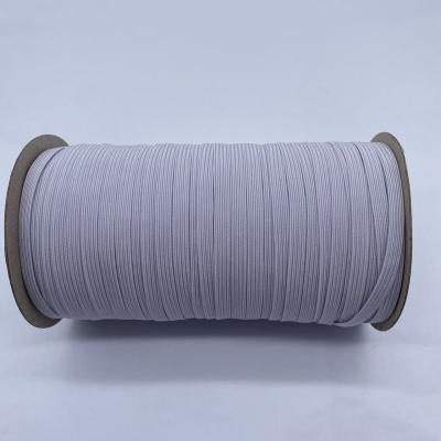 China Wholesale Viable Color 6mm Black White Braided Elastic Band for sale