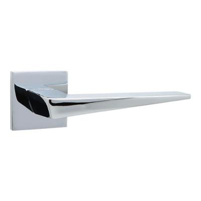 China Modern Good Quality Aluminum Alloy Door Handle On Square Rose Grasshopper EN for sale