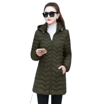 China Wholesale 2021 Thick Warm Coat Plus Size QUICK DRY QUICK DRY Elegant Design For Women Autumn Winter Solid Color Hooded Thin Casual Coat for sale