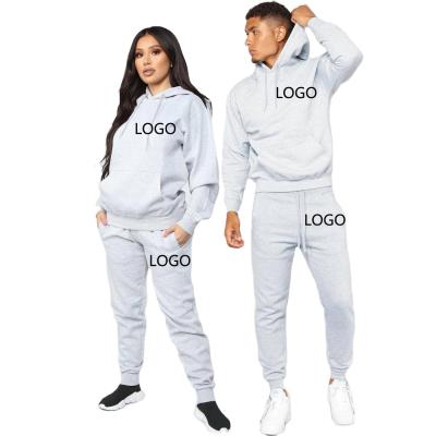 China Pure suit available wholesale available 2021 new two-piece hooded unisex breathable fashion logo sports tracksuit for fall/winter color for sale