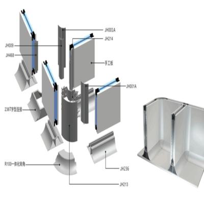 China For Clean Room 6000 Series Aluminum Profile For Clean Room Equipment Accessories for sale