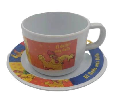 China Home.Restaurant.Bar.Hotel.Wedding. Factory Direct Super Markets Promotions High Quality Melamine Mug Custom Printing Melamine Handle With Tray for sale