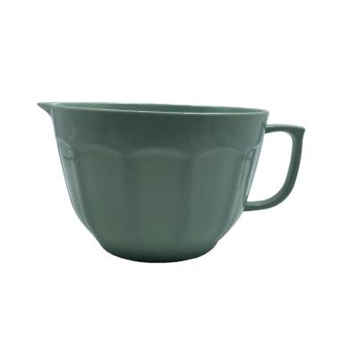 China Unbreakable Batter Bowl Sustainable Service OEM Melamine Melamine Mixing Bowl With Handle Dishwasher Safe for sale