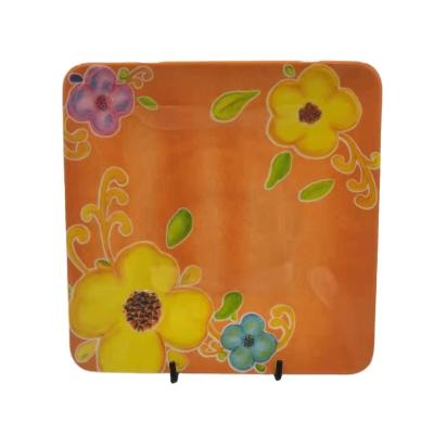 China Factory Supply Disposable Customized Melamine Plates Melamine Plastic Wholesale Serving Plates Custom Printing Melamine Dish for sale