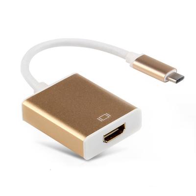 China Aluminum Housing USB3.1 USB-C(Type-C) to HDMI Adapter Cable Supporting 4K at 60HZ for sale