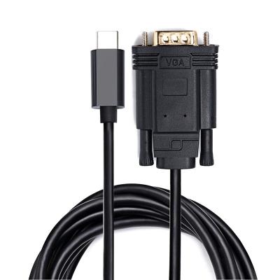 China 6.6ft / 2 Meters 3.1 Standard USB-C Adapter USB-C To VGA Audio Adapter Cable for sale