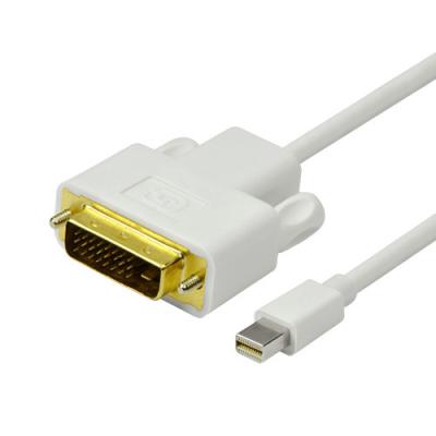 China 6Ft / 1.8M Gold Plated Mini Displayport Cable MDP to DVI 24+1 Adapter Male to Male for sale