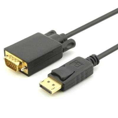 China Klinktype het Goud Geplateerde Mannetje van Displayport aan DP van de de Kabeladapter van VGA Mannelijk aan VGA-Adapter Te koop