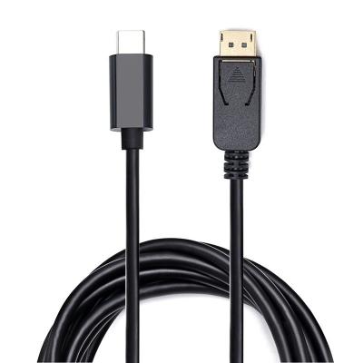 China 6Ft/1.8M USB-C Adapter USB-Art C zu DisplayPort-Mann USB-C zum DP-Adapter-Kabel zu verkaufen