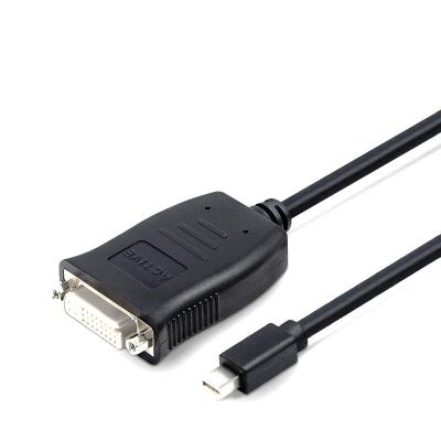 Cina cavo nero mini Displayport di rame nudo di 17cm mini Displayport a cavo DVI in vendita