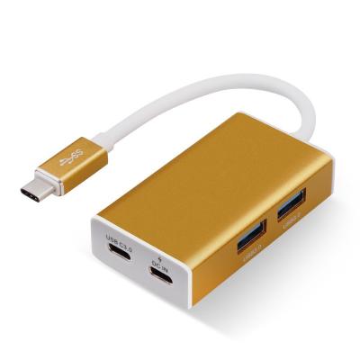 China 2 Nabe USBs 3,1 der Hafen-USB-C Art-c Art-EIn Nabe USB-C für Energie-Lieferung/Daten zu verkaufen