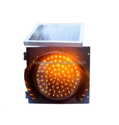 China PC Shell Yellow Flashing Solar Pedestrian Traffic Warning Light for sale