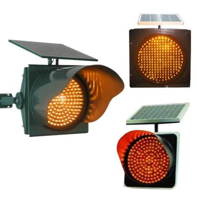 China PC Traffic Warning Light Plastic Solar Led Flashing Solar Yellow Flashing Lights for sale