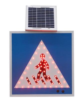 China High Visibility Reflection Customized Solar Power LED Road Traffic Sign Light for sale