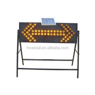 China Pavement Safety Traffic Equipment Flashing Led Solar Led Arrow Light Panel Arrow Warning Sign 150cm*50cm*5cm (Customized) for sale