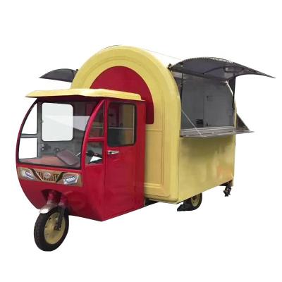 China All Cheap Motor Tricycle Tuktuk Foodtruck 3 Wheel Motorcycle Food Truck Mobile Three Wheel Mobile Food Cart for sale