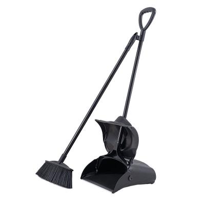 China Home Broom Dustpan Set Fast Folding Household Broom Bucket Hotel Mall Commercial Use for sale