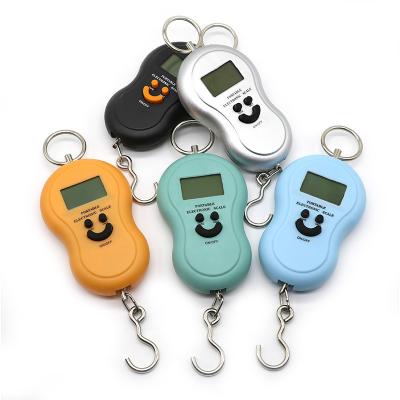 China Idyllic Portable Portable Electronic Luggage Scale Fishing Squash Scale 50kg Multiple Colors With Hook And Backlight for sale