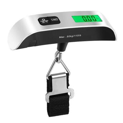 China Portable Electronic Package 50KG Mini Portable Ribbon Hanging Scale American Household Luggage Style Scale for sale