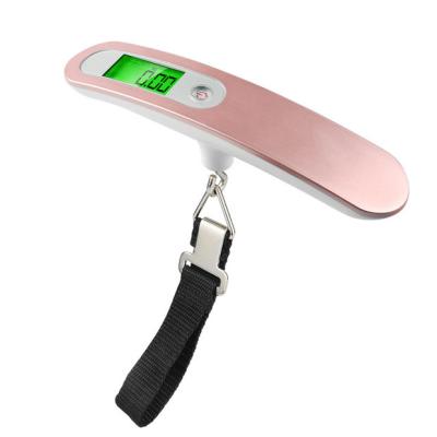 China Lightweight Deluxe Portable Electronic Digital Scale Bag Handheld Luggage Crane Measures 50kg Luggage Scale Customizable Colors for sale