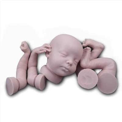 China Changeable Clothing Real Silicon Bebe Kits Unpainted 18 Inch ODM Solid Empty Reborn Silicone Baby Parts Kits for sale