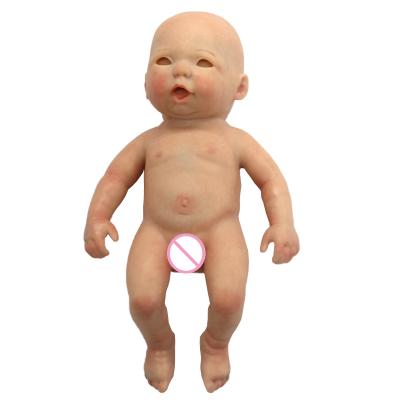 China 8 Inch Full Body Silicone Reborn Baby Dolls Soft Vivid Solid Silicone Reborn Bebe Infant Miniature Washable Mini Changeable Clothes for sale