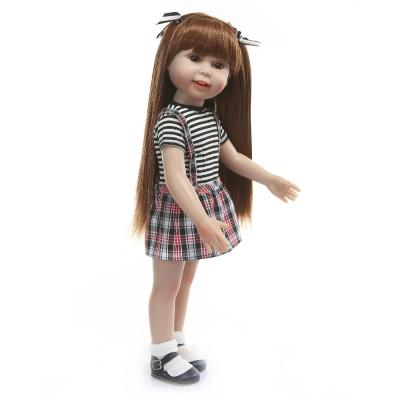 China Changeable Clothing 18 Inch American Doll Lovely Dress For Kids Girls Toys Doll Realistic America Girl Baby for sale