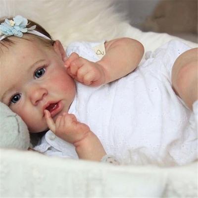 China Custom Vinyl Plastic Dressing 58cm Baby Reborn Baby Dolls Changeable Full Silicone Dolls for sale