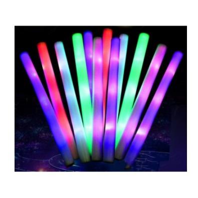 China Beautiful Sponge Backing Concert Colorful Foam Sticks Wholesale Colorful LED Glow Light Stick Festive and Party Supplies for sale