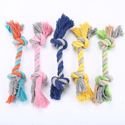 China Sustainable Dog Toys Three-strand Rope Plush Dog Toy Bite Dog Chew Toys for sale