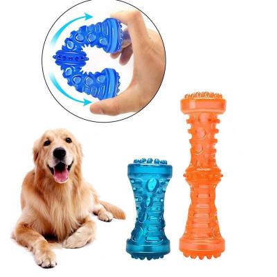 China Viable Rubber Pet Products Dog Bone Pet Toys Sound Strong Bite Interactive Toys for sale