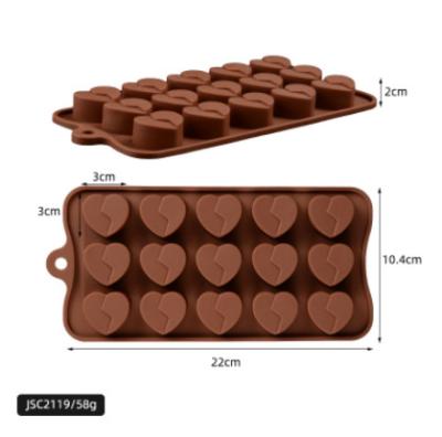 China Viable Wholesale Love Rose Chocolate Cake Mold Silicone Cake Molds DIY Baking Tools for sale