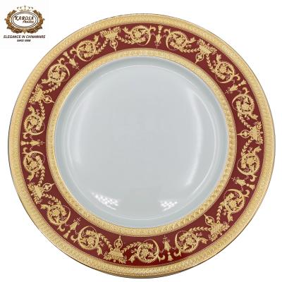 China Viable Style Classic Flat White Porcelain Wholesale Dishes for sale